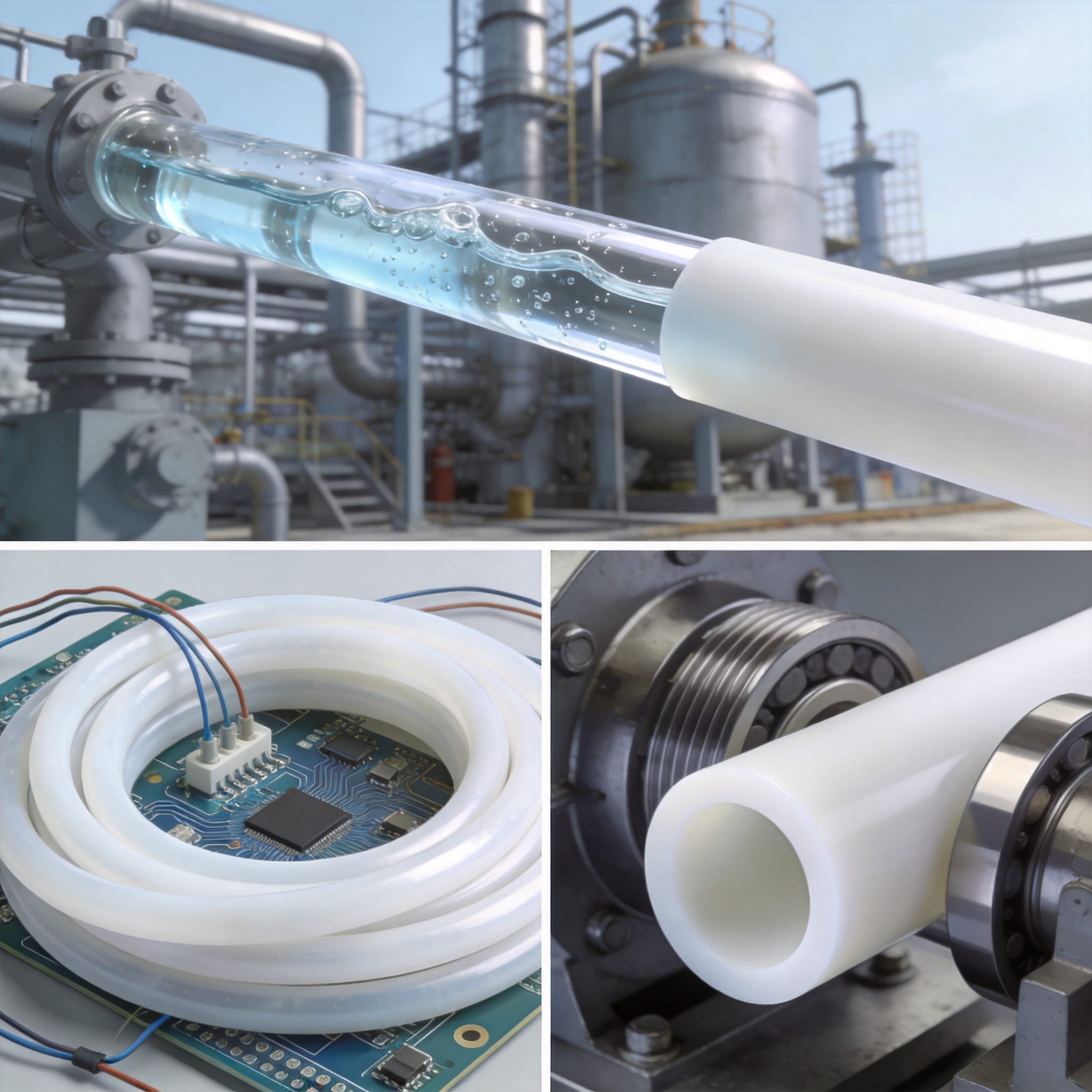 Extrusion machine producing PTFE tube