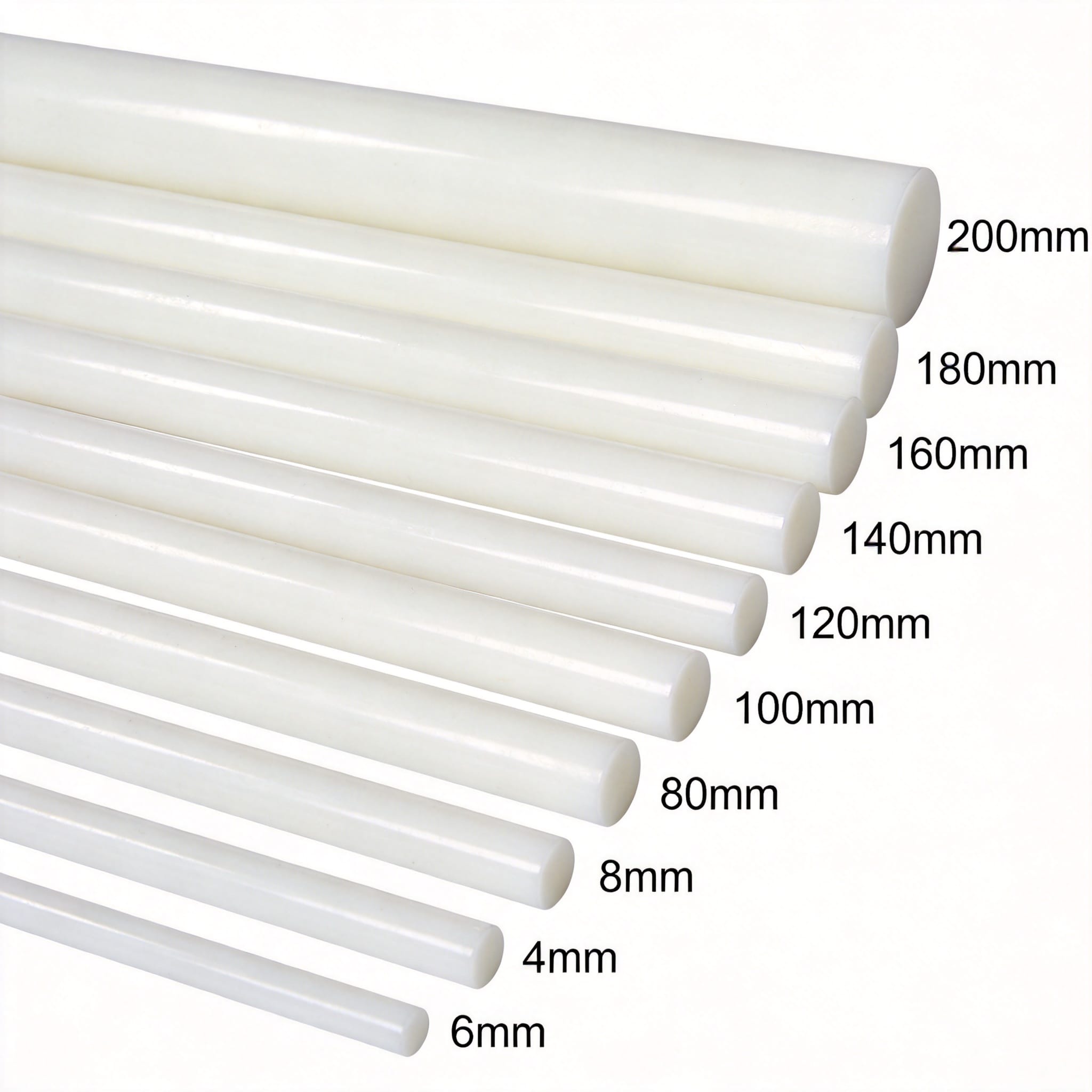 PTFE rod tolerance comparison table