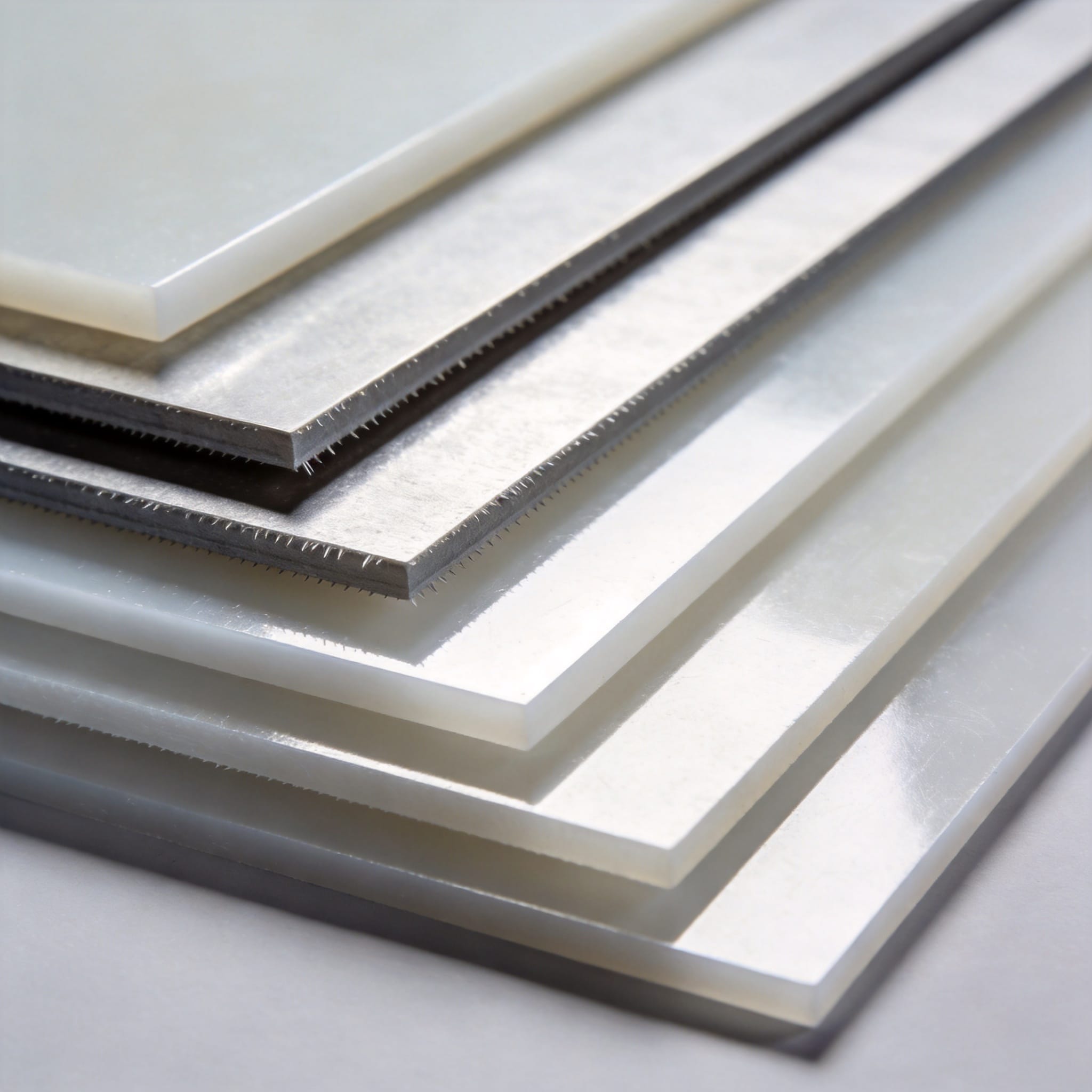 PTFE sheet thickness measurement with micrometer