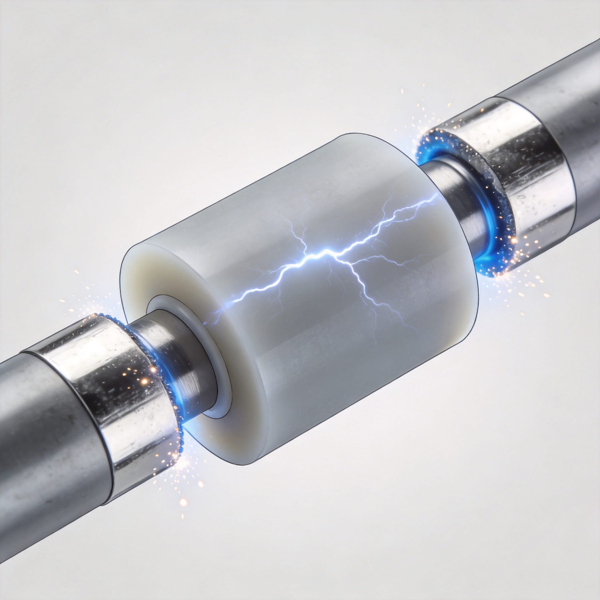 High-voltage transformer with PTFE insulation barriers