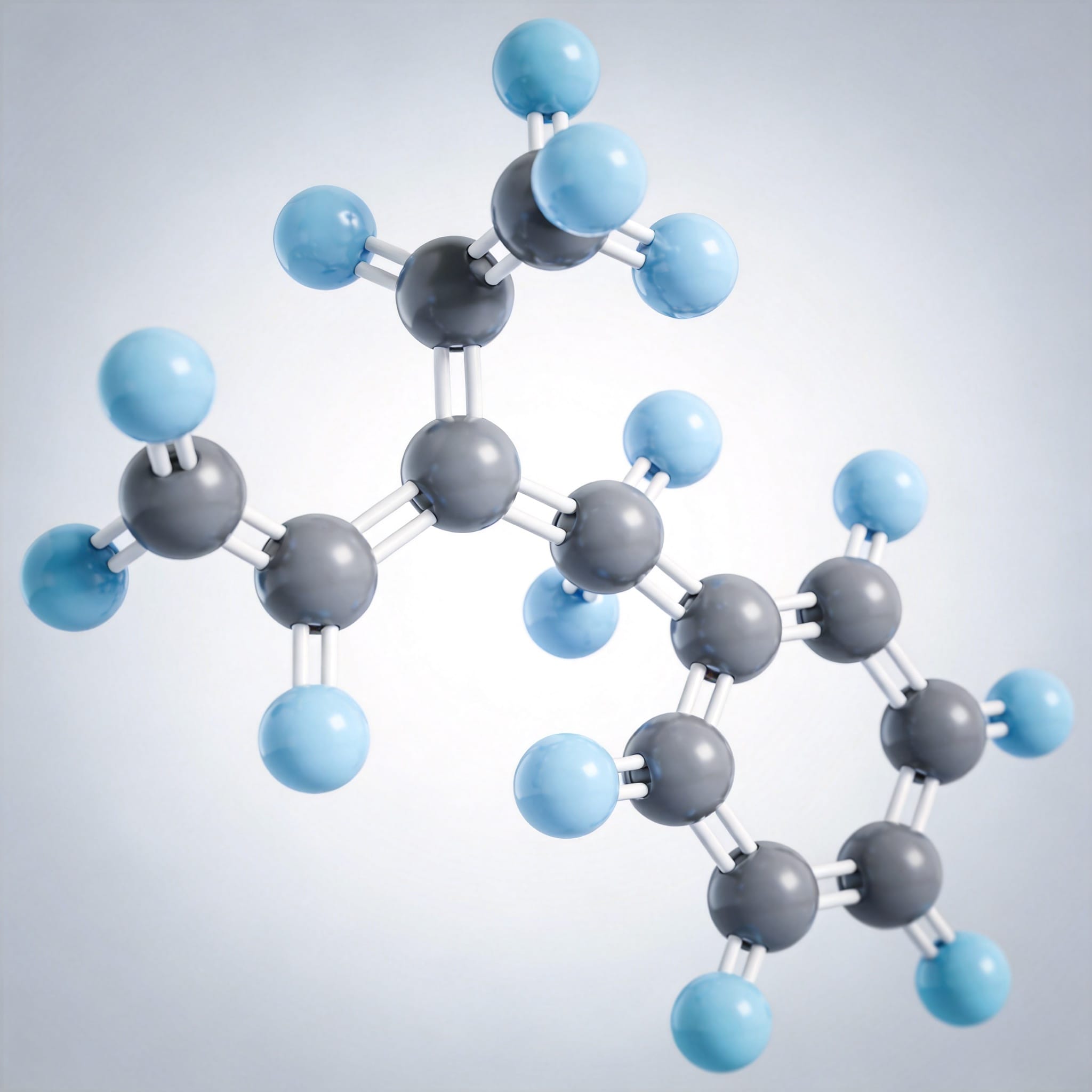 PTFE molecular structure diagram