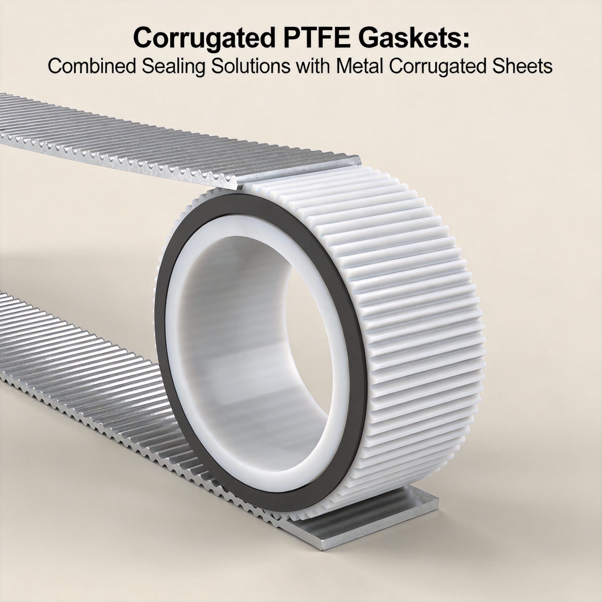 Corrugated PTFE Gaskets: Combined Sealing Solutions with Metal Corrugated Sheets