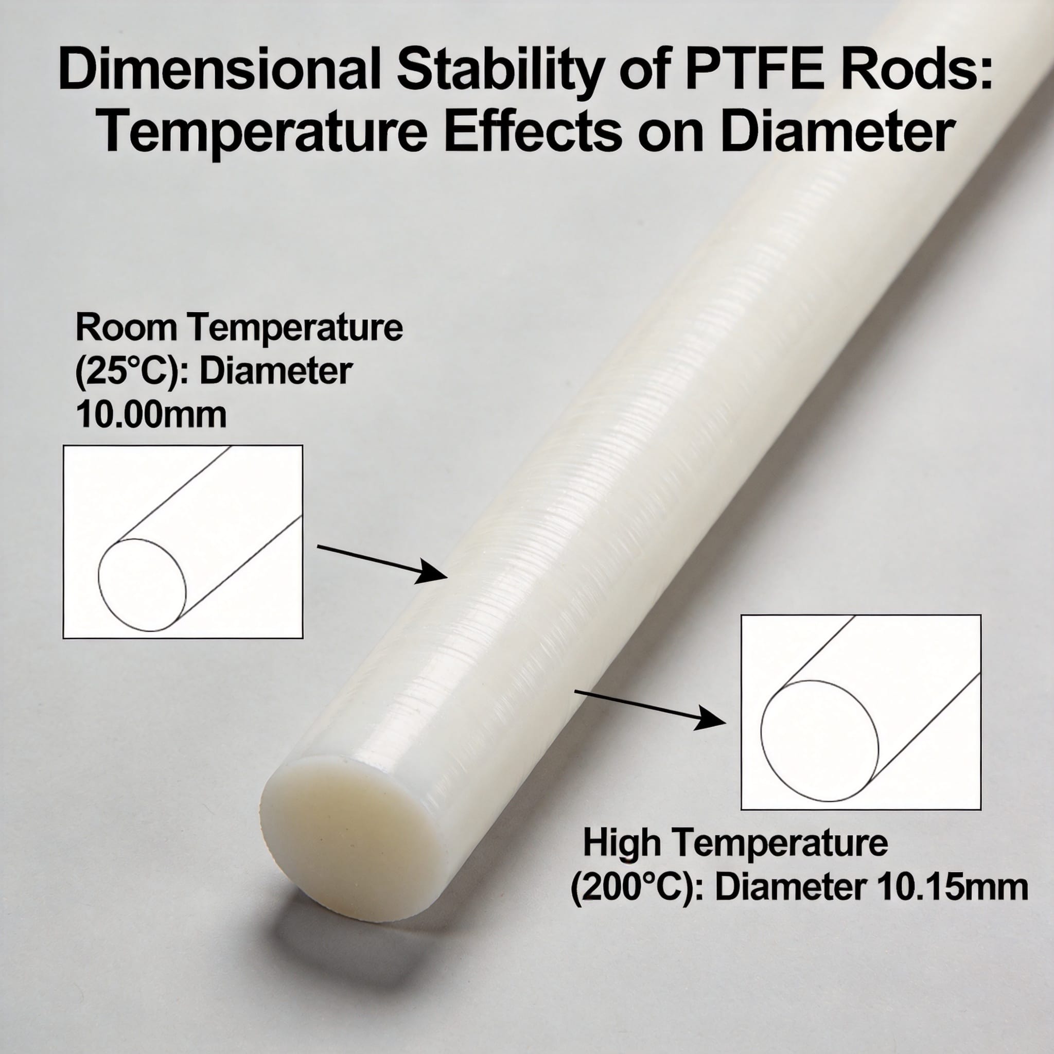 Dimensional Stability of PTFE Rods: Temperature Effects on Diameter