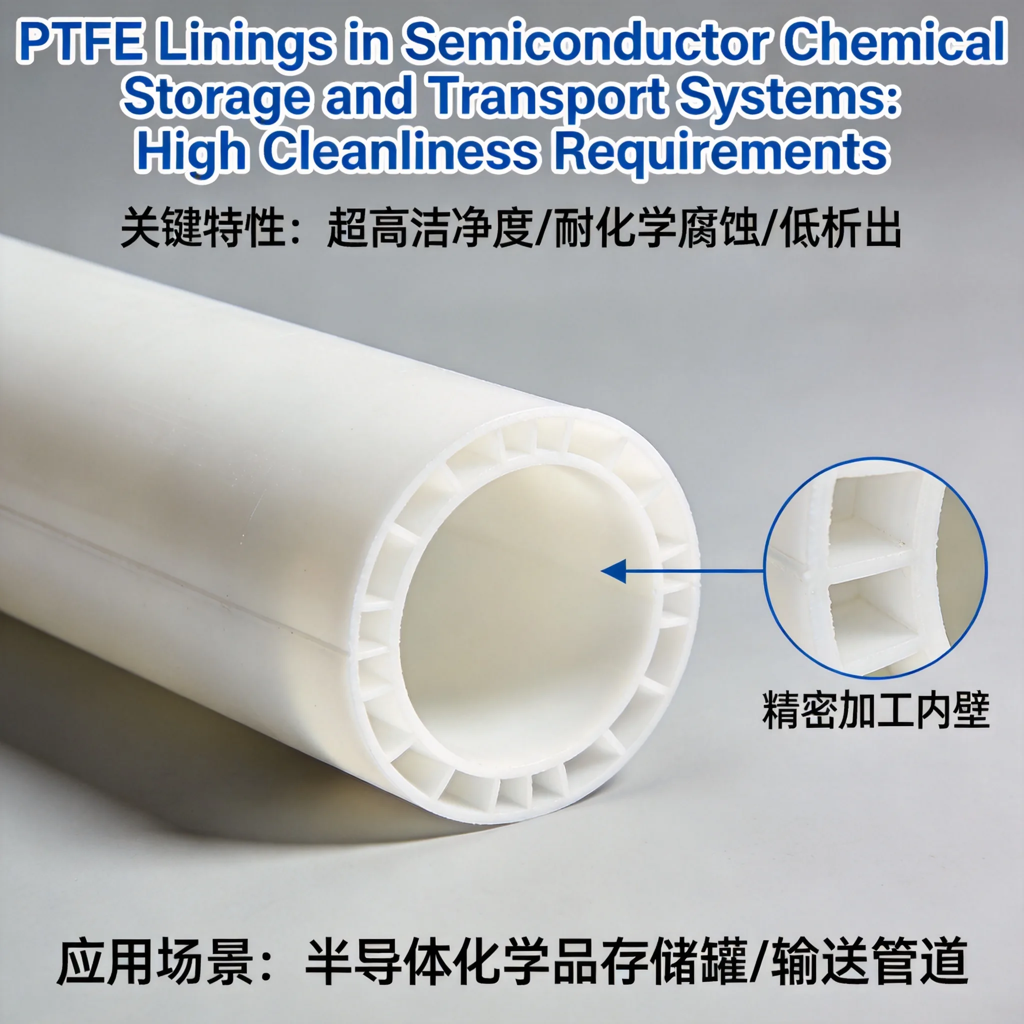 PTFE Linings in Semiconductor Chemical Storage and Transport Systems: High Cleanliness Requirements