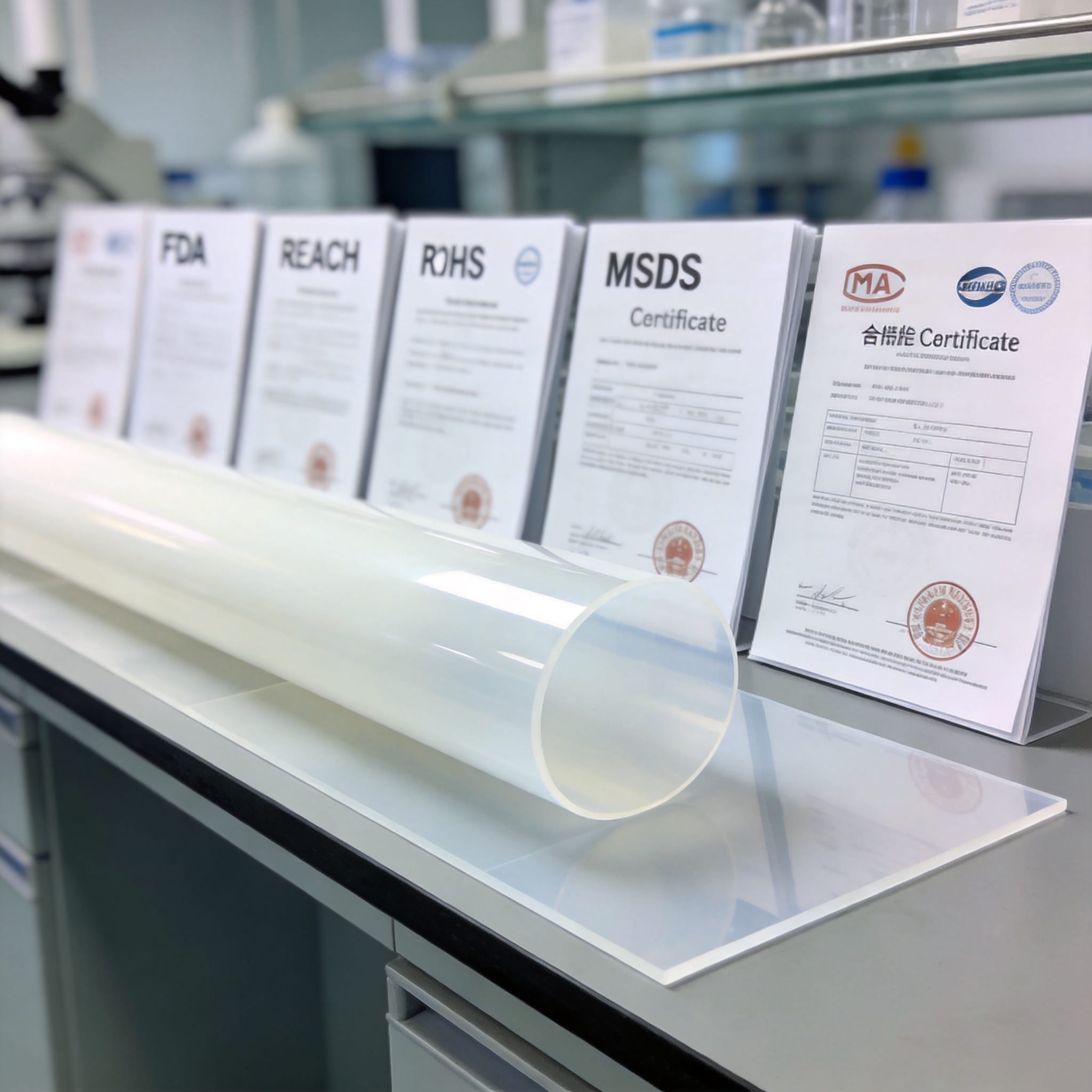 Checking PTFE sheet certificate against resin lot number