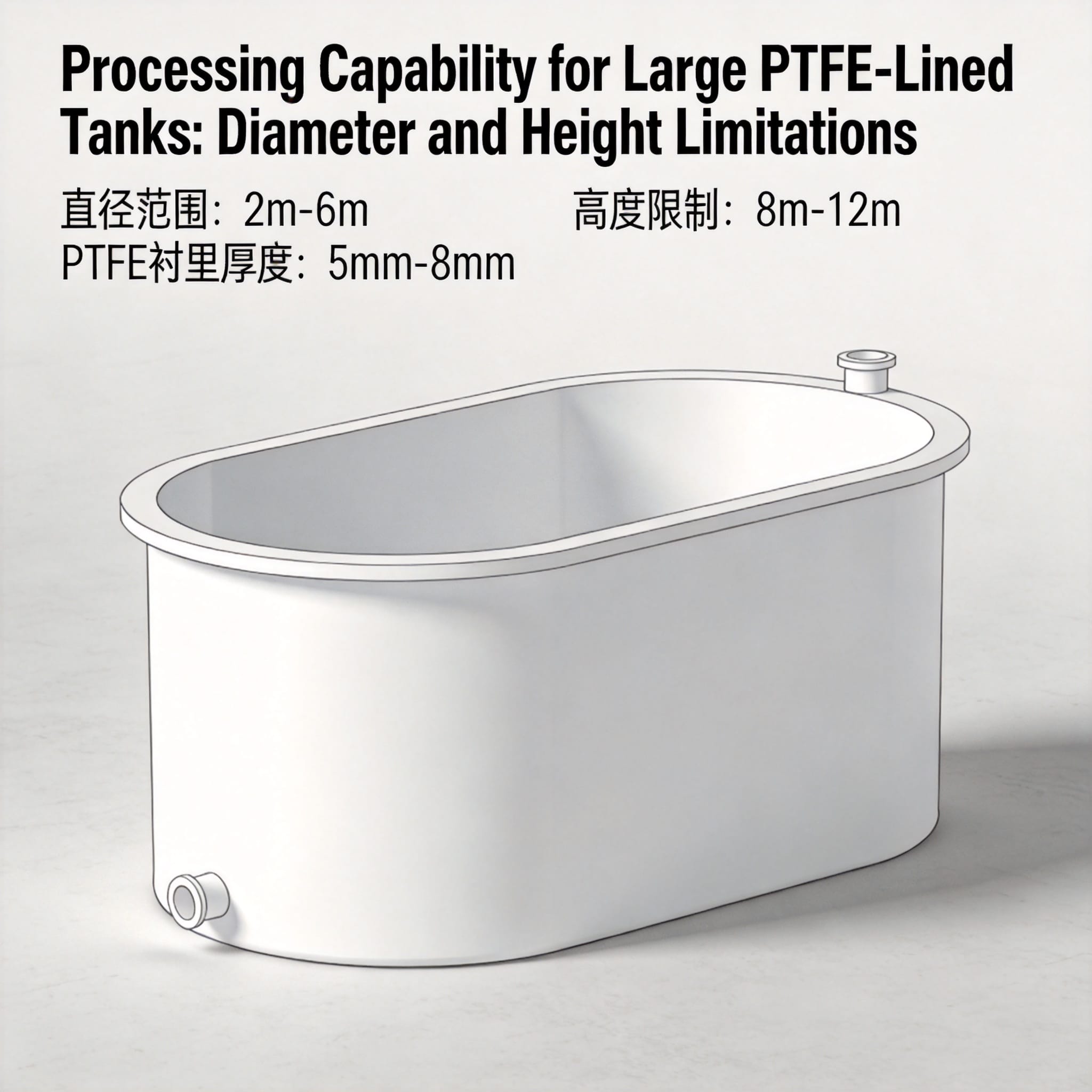 Processing Capability for Large PTFE-Lined Tanks: Diameter and Height Limitations
