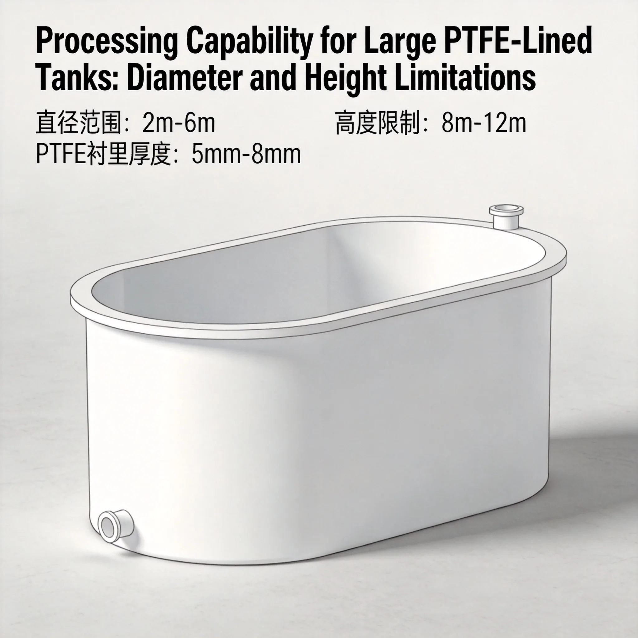 Processing Capability for Large PTFE-Lined Tanks: Diameter and Height Limitations