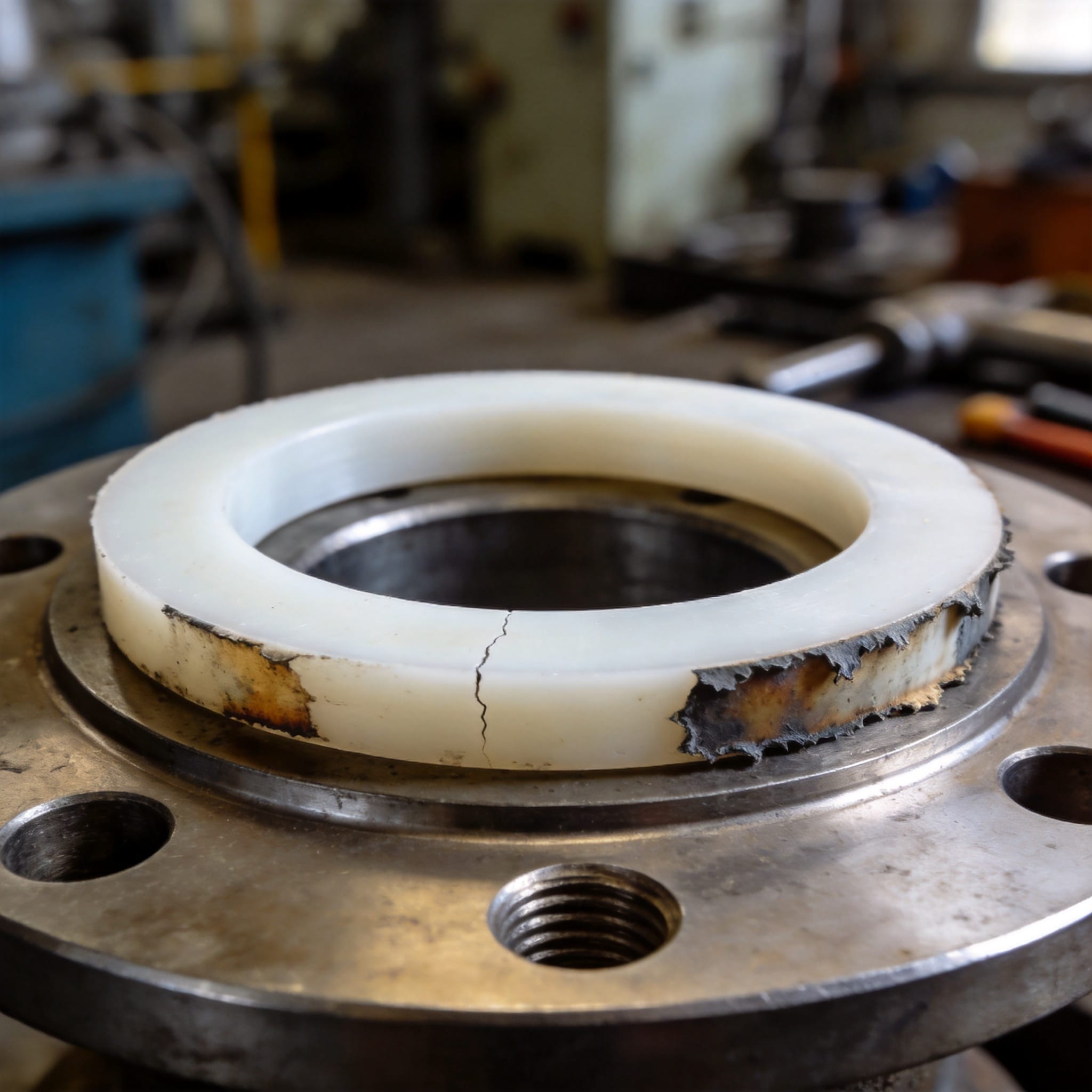 PTFE gasket flat storage on shelf