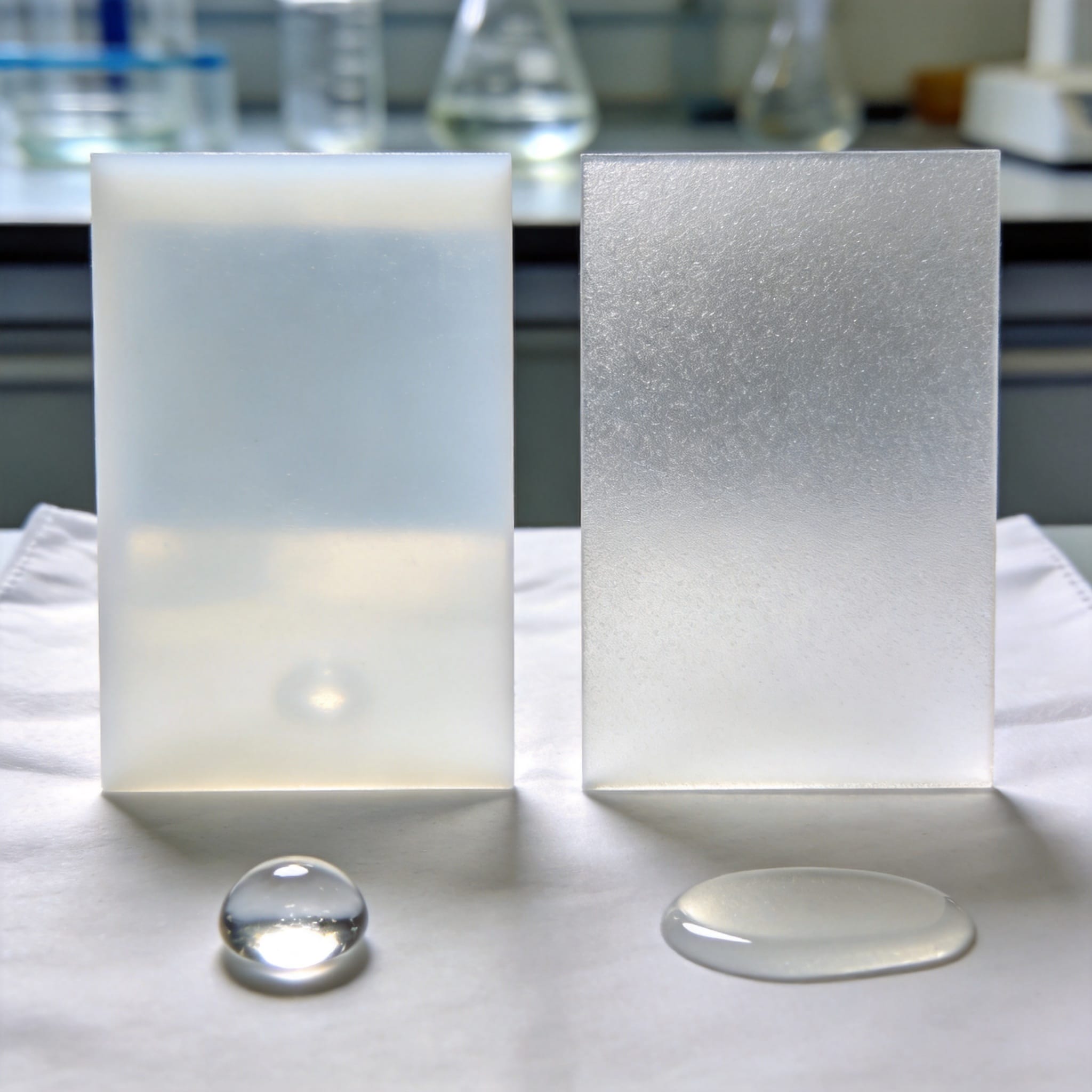 Diagram of PTFE surface energy before and after treatment