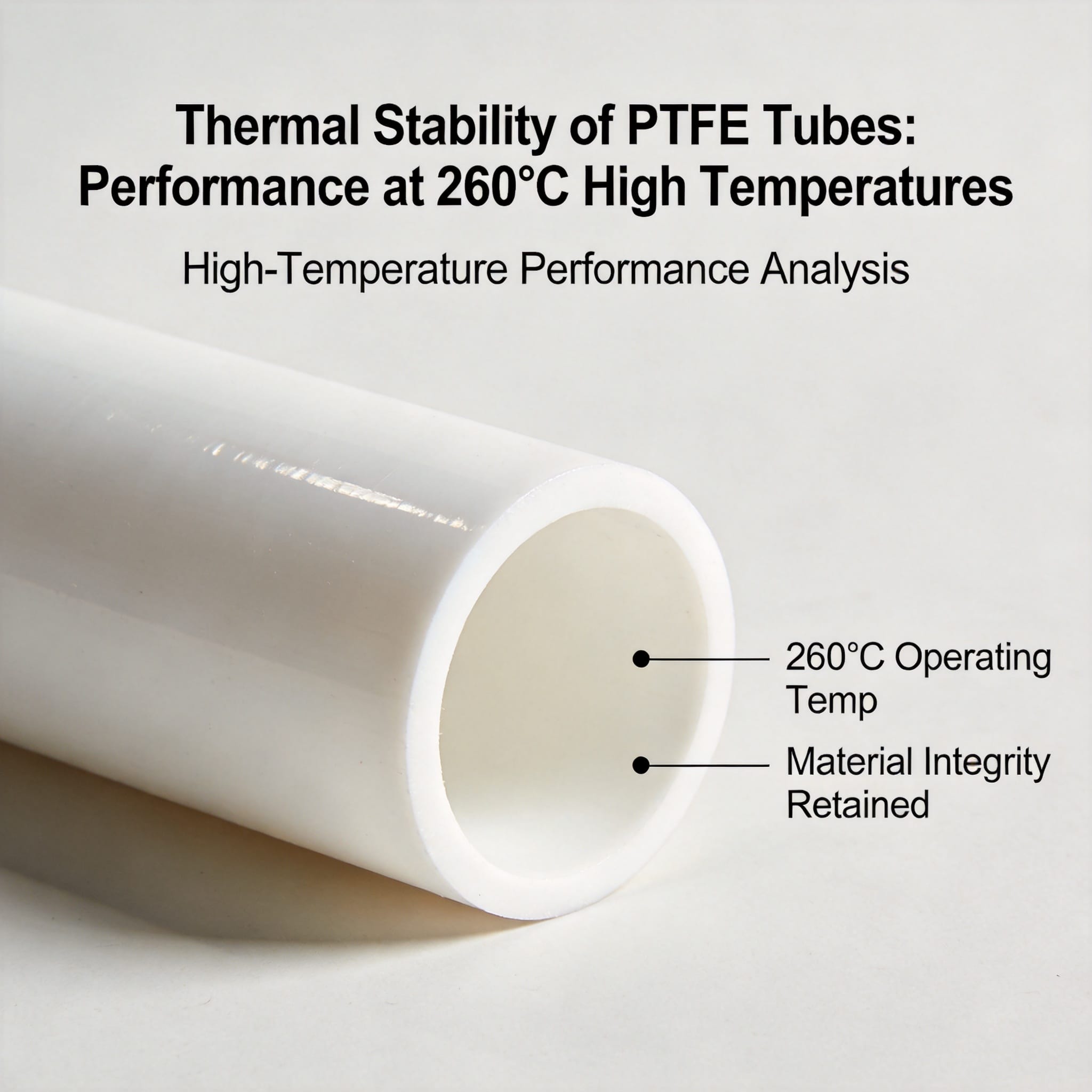 Thermal Stability of PTFE Tubes: Performance at 260°C High Temperatures